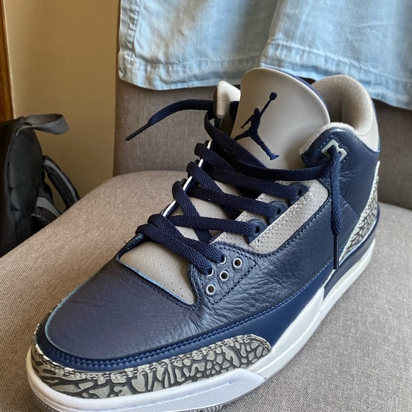 Jordan Air Jordan 3 Retro Midnight Navy/White - Picture 2 of 12